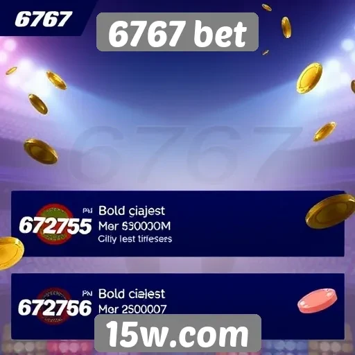 Novidades em promoções no site 6767 bet